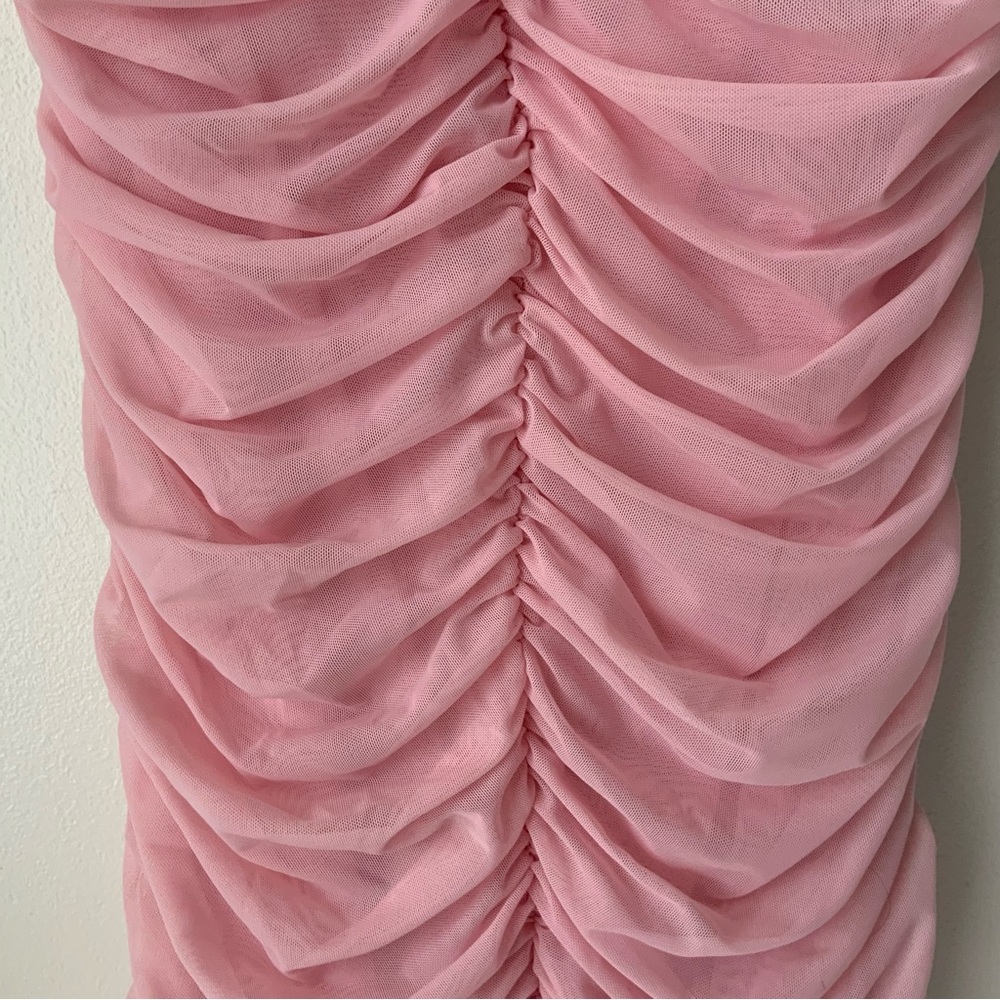 MARYSIA SWIM Ruched Mini Dress Powder Pink Large - Picture 12 of 14